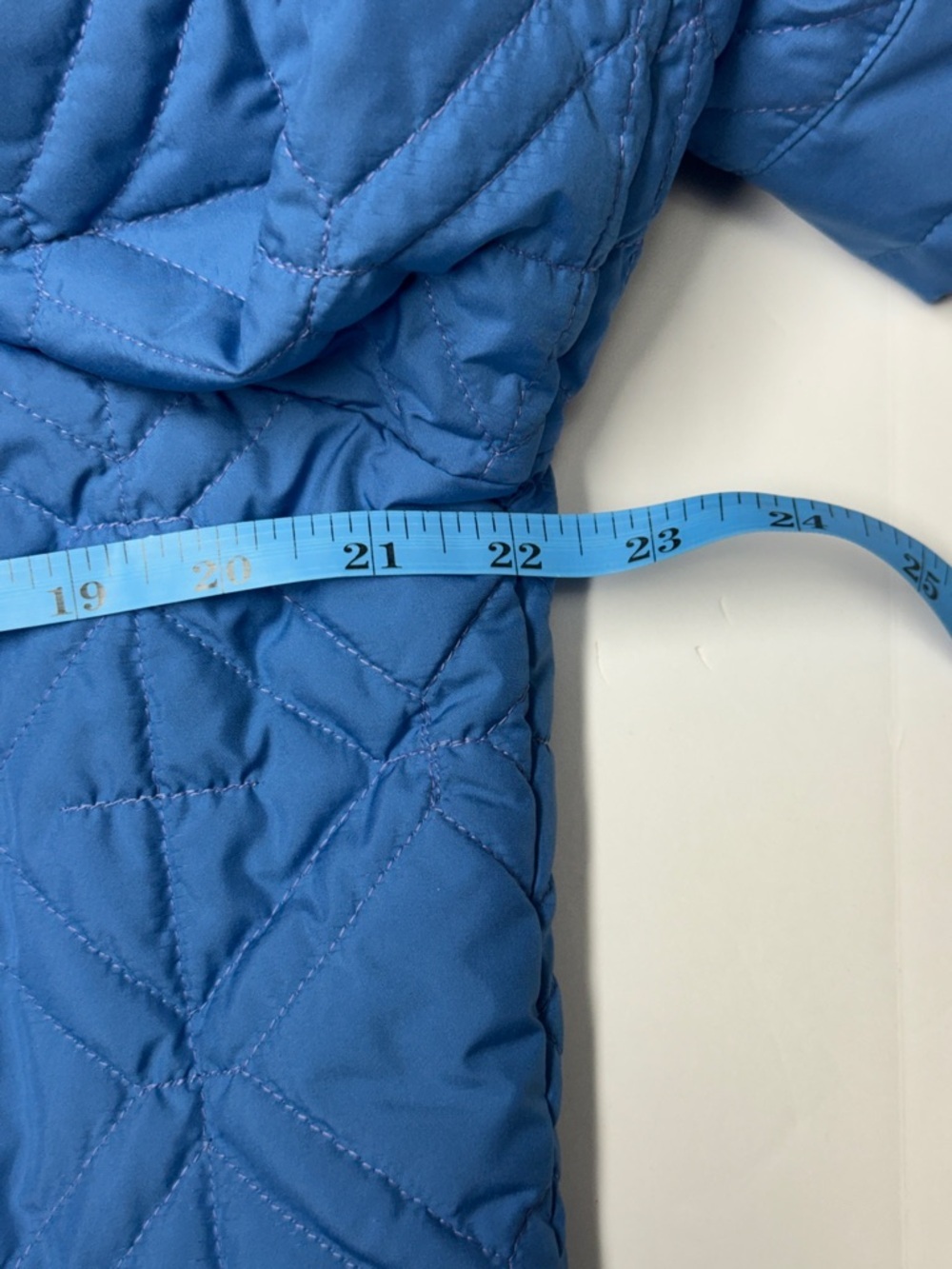 Talbots Petites Sky Blue Quilted Puffer Jacket Size L - Picture 7 of 8